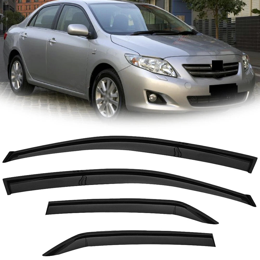 Set of 4 Window Vent Visors for Toyota Corolla (2009â2013)