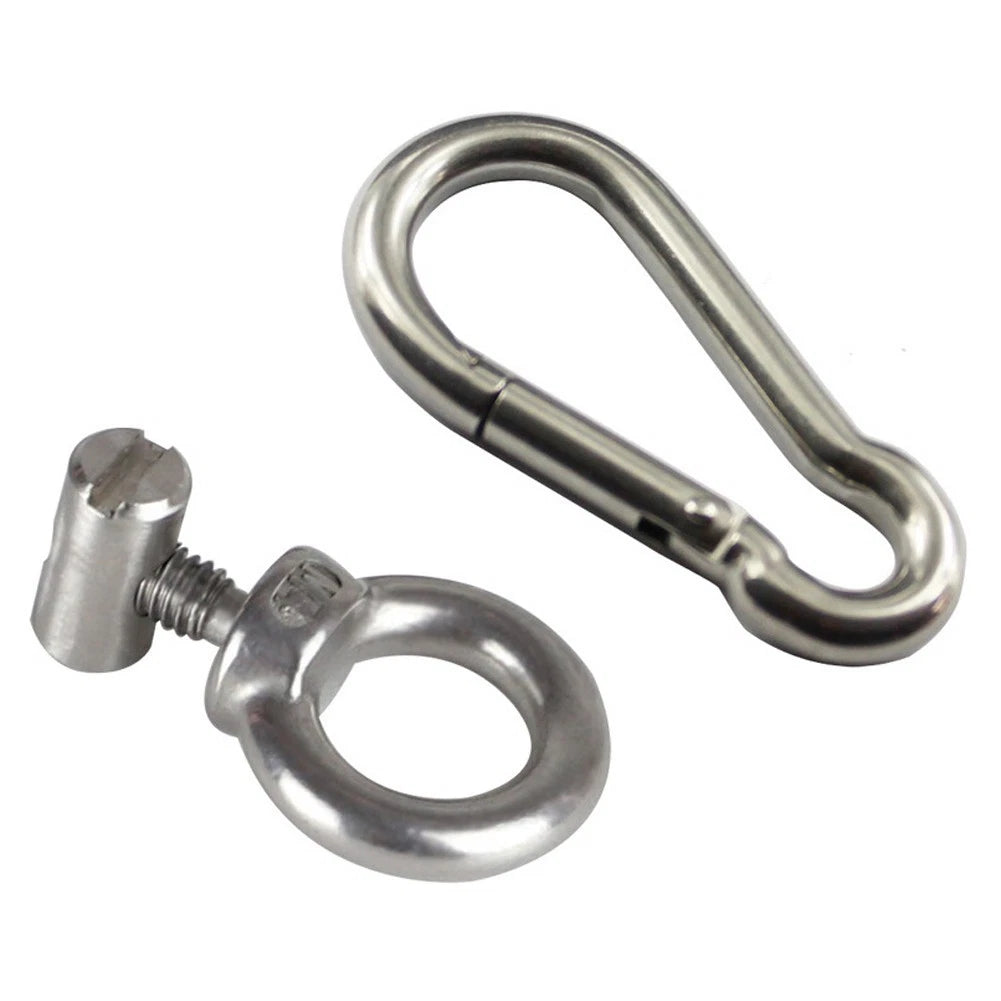Awning Track Rings Set of 4 for Camping Setup (304 Stainless Steel)