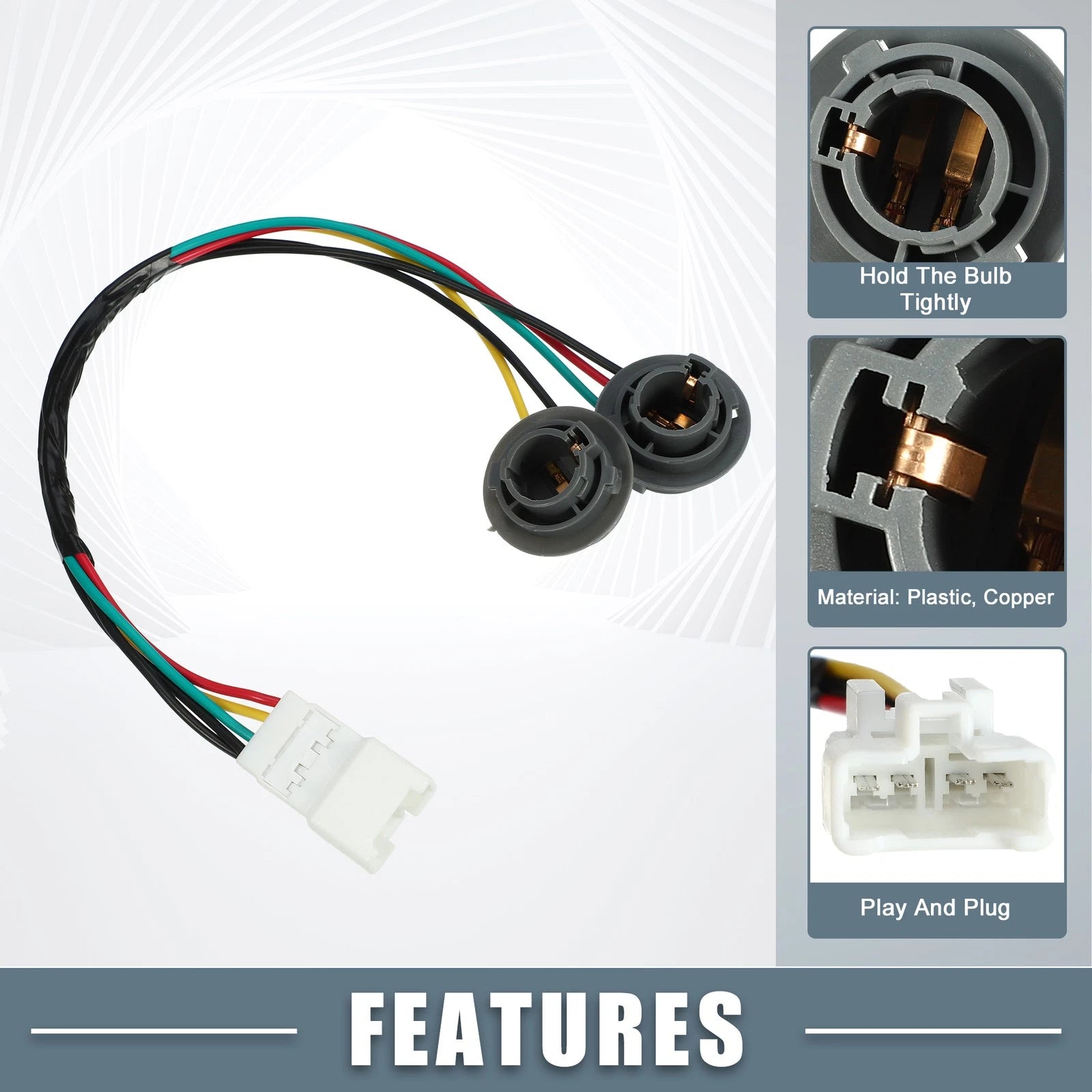 Taillight License Plate Lamp Wiring Socket No. 924401M200 for Kia Forte (2010–2013)