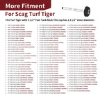 3.5 Inch Fuel Tank Cap with Gauge for Scag Turf Tiger (–) 482497 483788