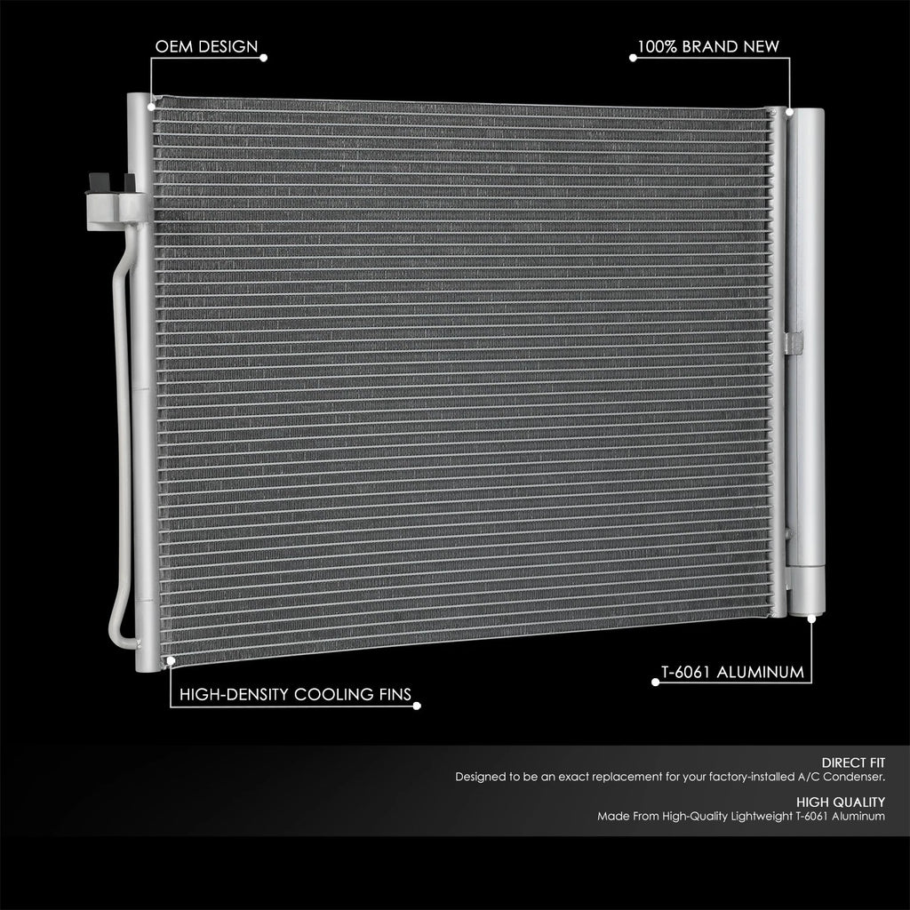 A/C Condenser for BMW X5 Hybrid X6 3.0L (2007–2019) Aluminum Replacement