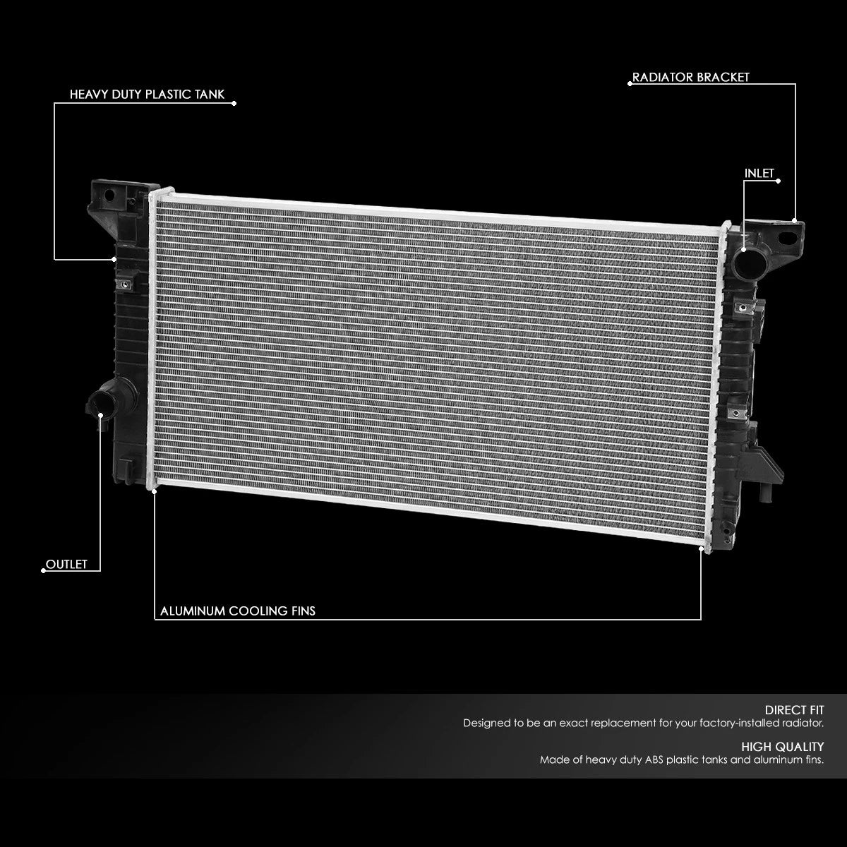Radiator for Ford Expedition Lincoln Navigator 5.4L (2007–2008) DPI 13045