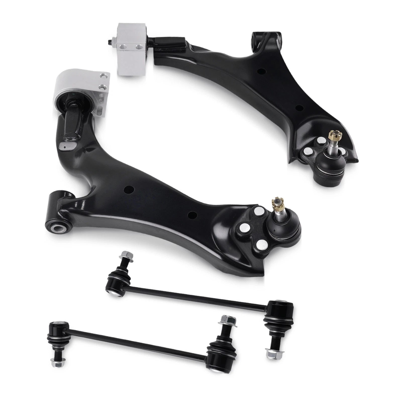 4× Front Lower Control Arms and Sway Bar Links for 2012–2015 Chevrolet Captiva Sport
