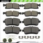 Front and Rear Ceramic Brake Pads for Mercedes ML350 GLE400 (2012–2015)