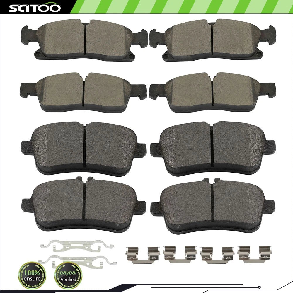 Front and Rear Ceramic Brake Pads for Mercedes ML350 GLE400 (2012–2015)