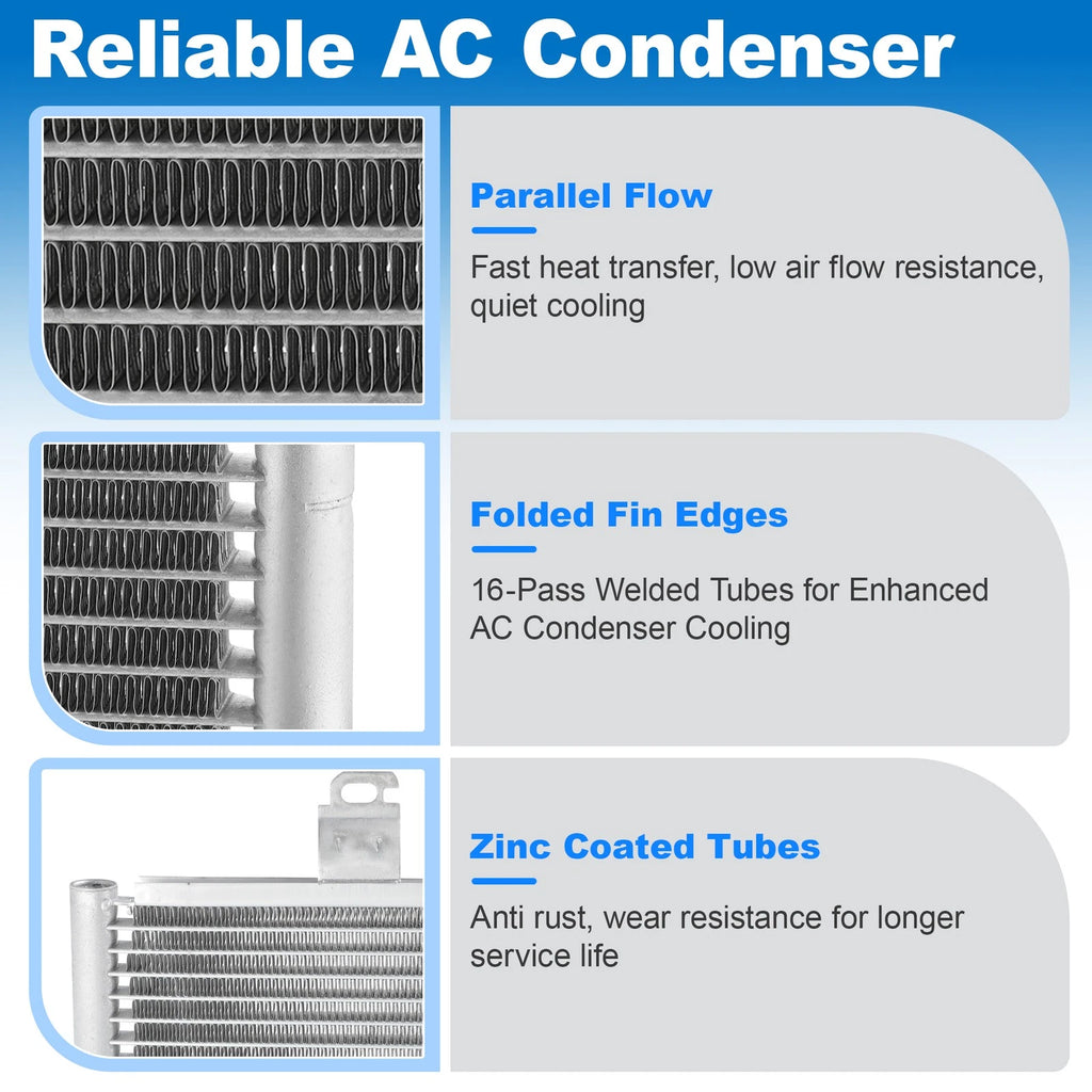 A/C Condenser with Drier for Toyota Camry Avalon (1997–2001) 3995/8846006230