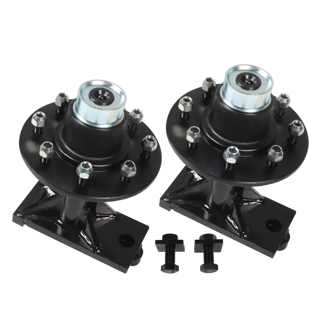 8x 6.5 Lug Shipping Container Wheels & Bolt-on Spindle Kit