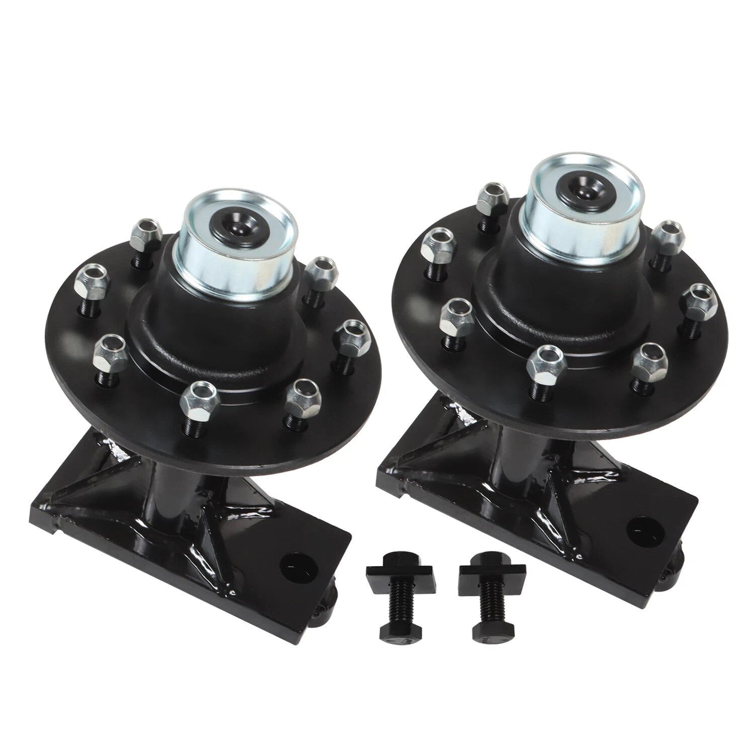 8x 6.5 Lug Shipping Container Wheels & Bolt-on Spindle Kit