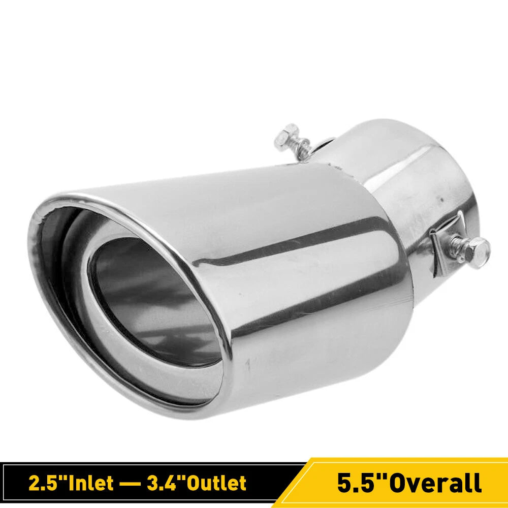 Chrome Exhaust Pipe Tail Muffler Tip for Car