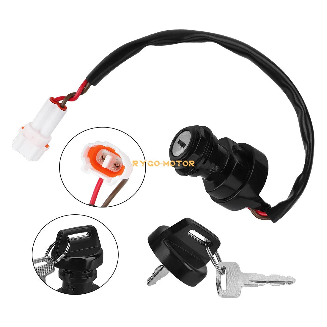 Ignition Key Switch for Yamaha Bear Tracker 250, Big Bear 250, Bruin 250 (1999–2006)