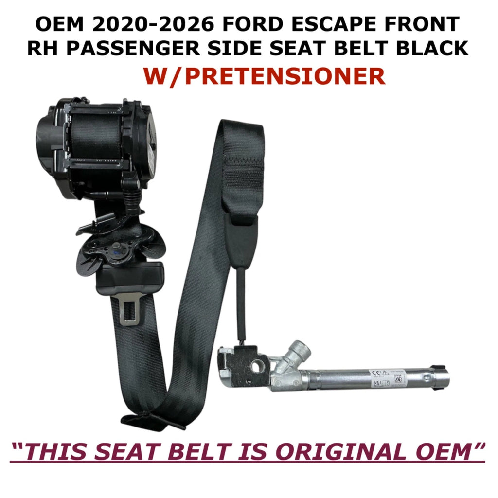 Front Right Side Seat Belt for Ford Escape (2020–2026) - Black