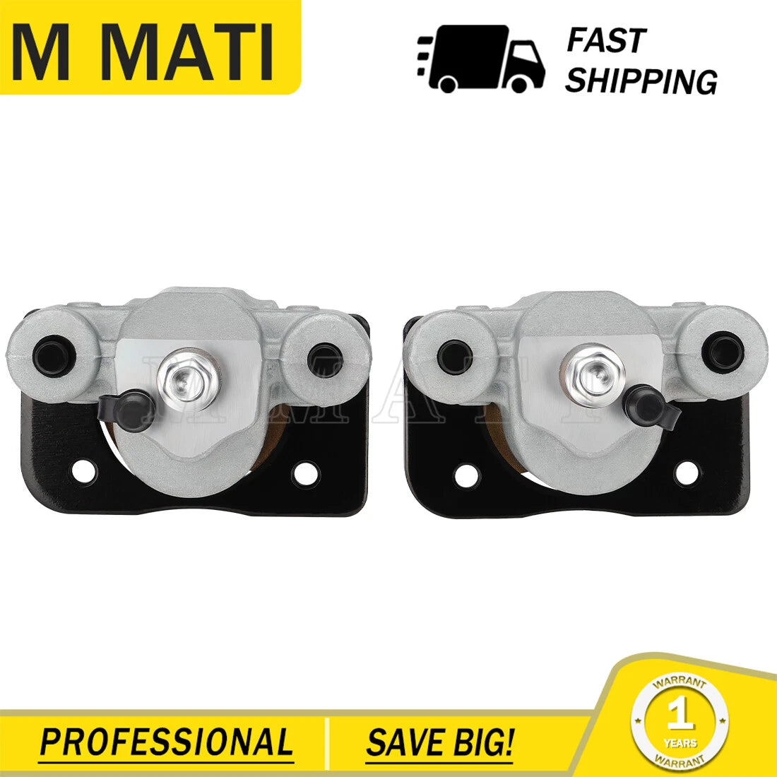 Rear Brake Calipers & Pads for Arctic Cat Wildcat Trail 700 (2014–2017)