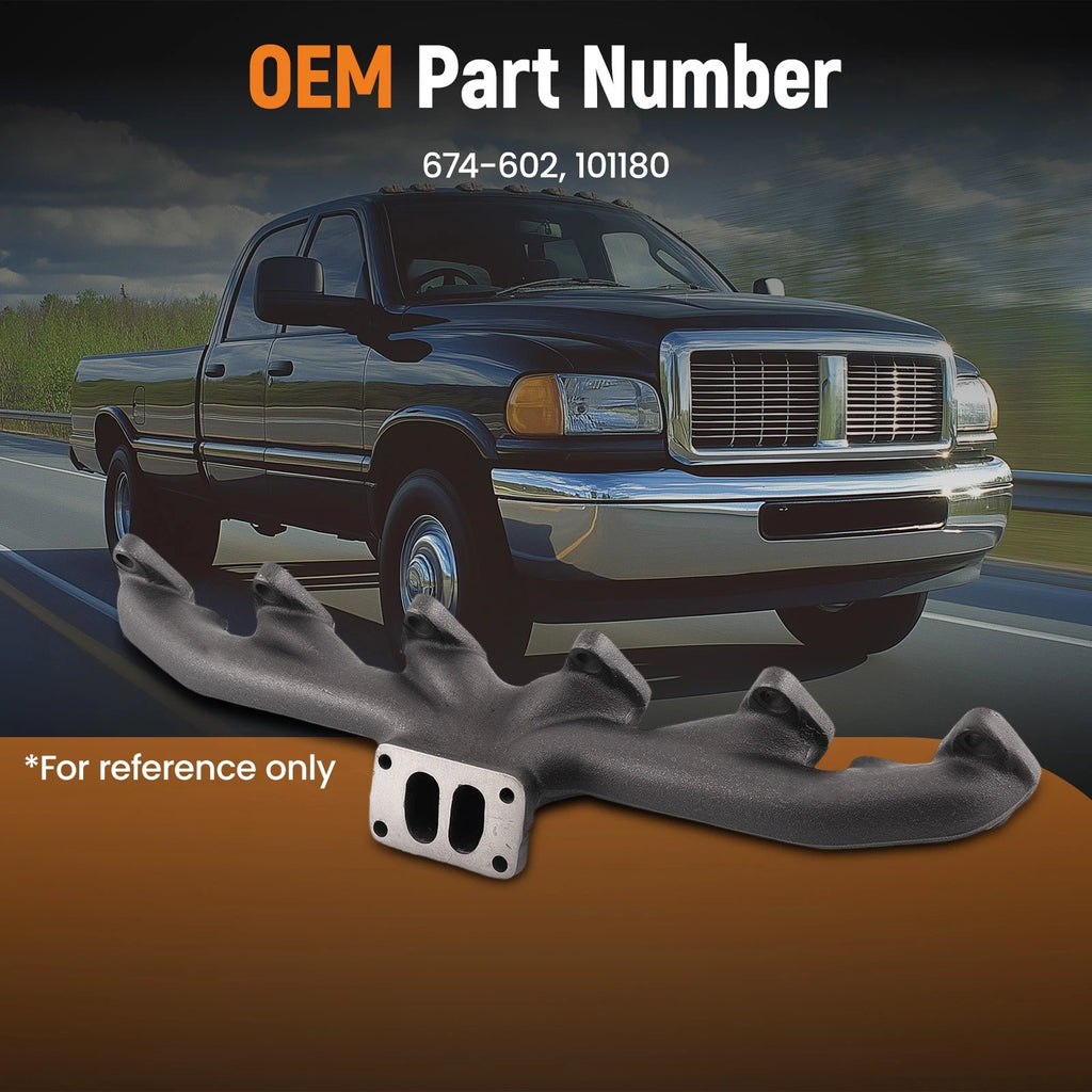 Exhaust Manifold with Gaskets for Dodge Ram 2500/3500 5.9L (1999–2002)