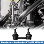 2pcs Rear Sway Bar Links K750662 K750663 for Nissan Altima Maxima (–)