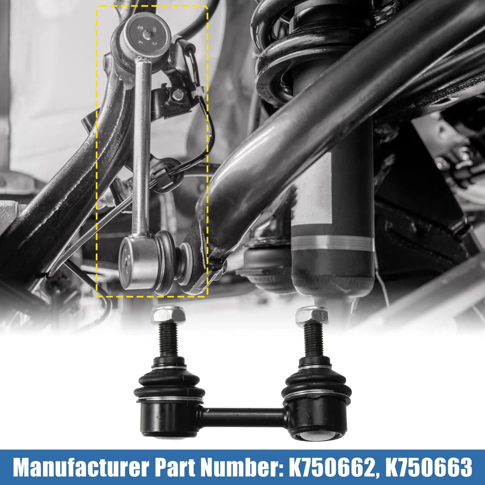2pcs Rear Sway Bar Links K750662 K750663 for Nissan Altima Maxima (–)