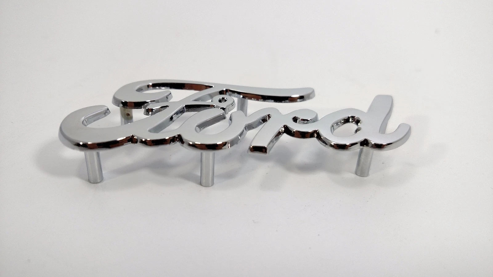Chrome Ford Script Emblems Replacement Pair with Mounting Studs for KA7701X2 (2017–2017)