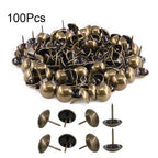 100pcs Upholstery Nail Tacks for Furniture, Jewelry Box, Sofa (13x16mm)