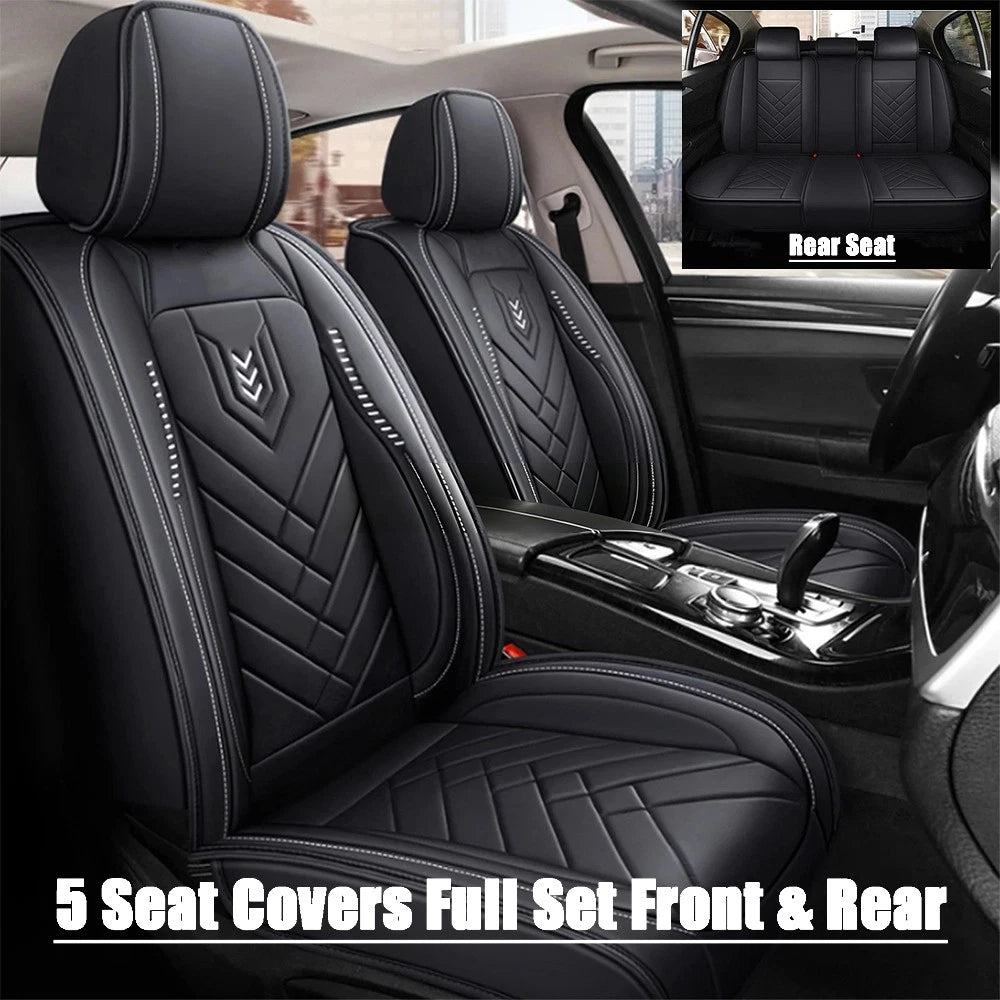Faux Leather Seat Covers for Honda/Toyota (Set of 5)