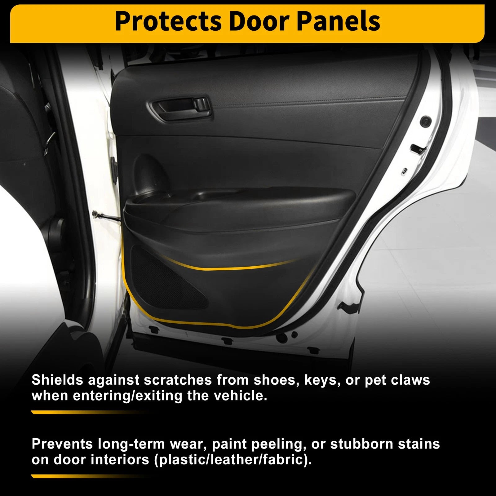 Car Door Anti Kick Pad Sticker Scratch Protector for Toyota Corolla Cross (2022–2025)