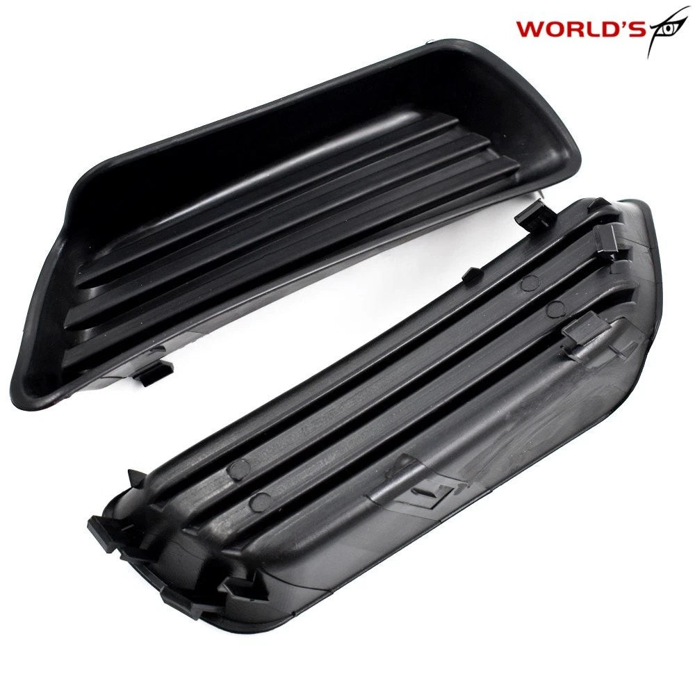 Set of 2 Bumper Fog Light Lamp Covers Trim Black for Toyota Camry (2007–2009)