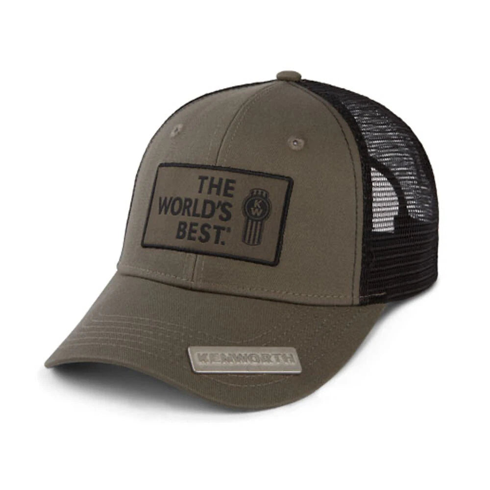 Kenworth Trucks Hat with Bottle Opener Mesh Cap Green, Olive