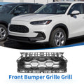 Front Upper Hood Bumper Grille for Honda HR-V (2023–2024) ABS Black