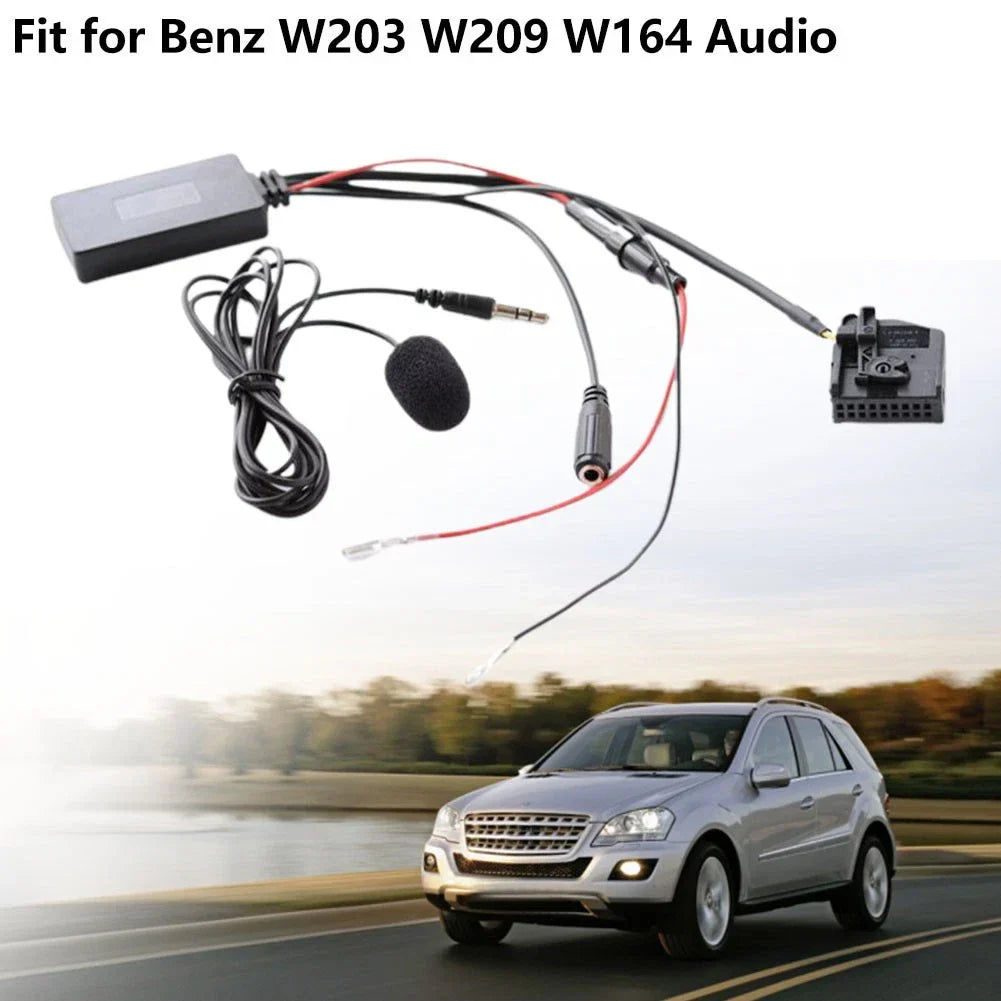 Bluetooth-compatible Adapter Aux Cable for Benz W203 W209 W164 W163 R129