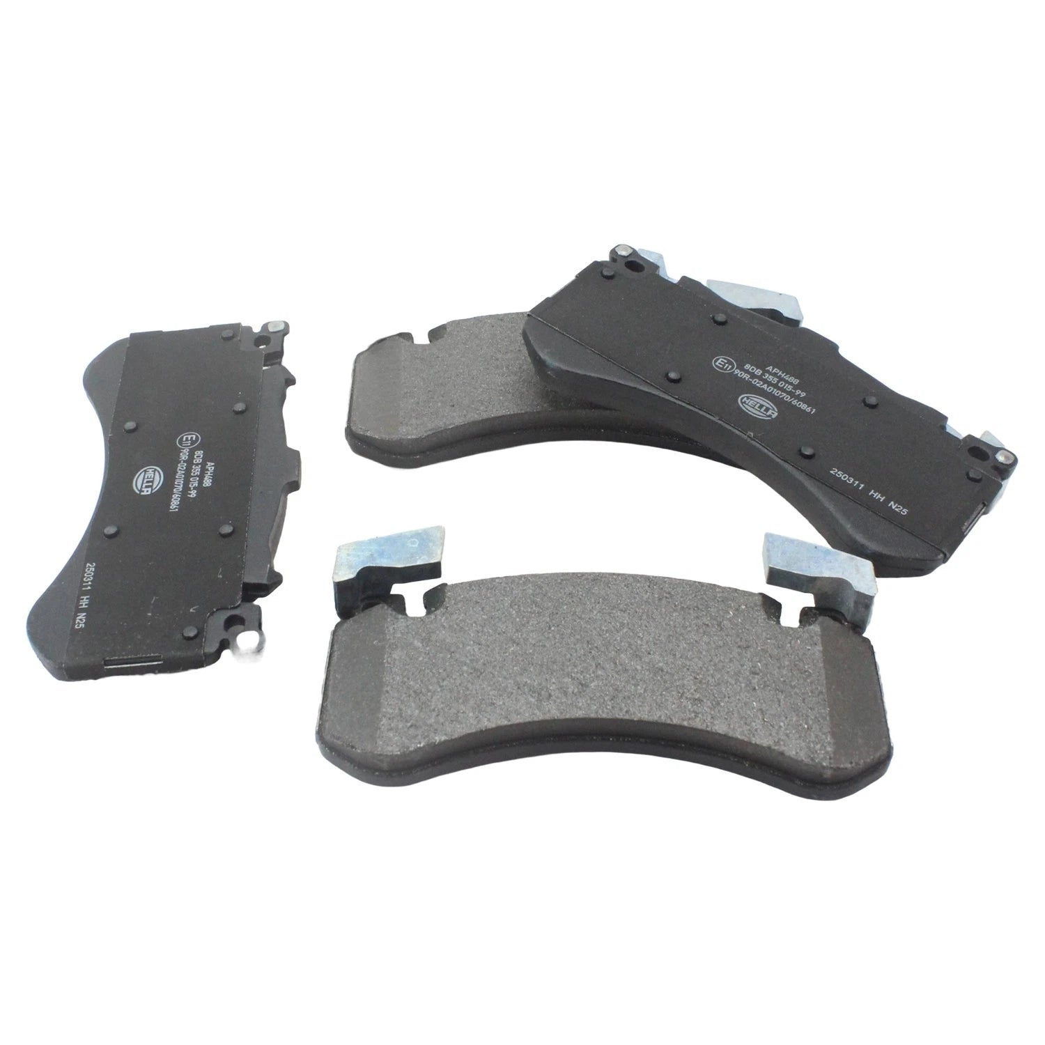 Set of 4 Hella Front Low-Met Disc Brake Pads for Audi A8 Quattro S6 S7 S8