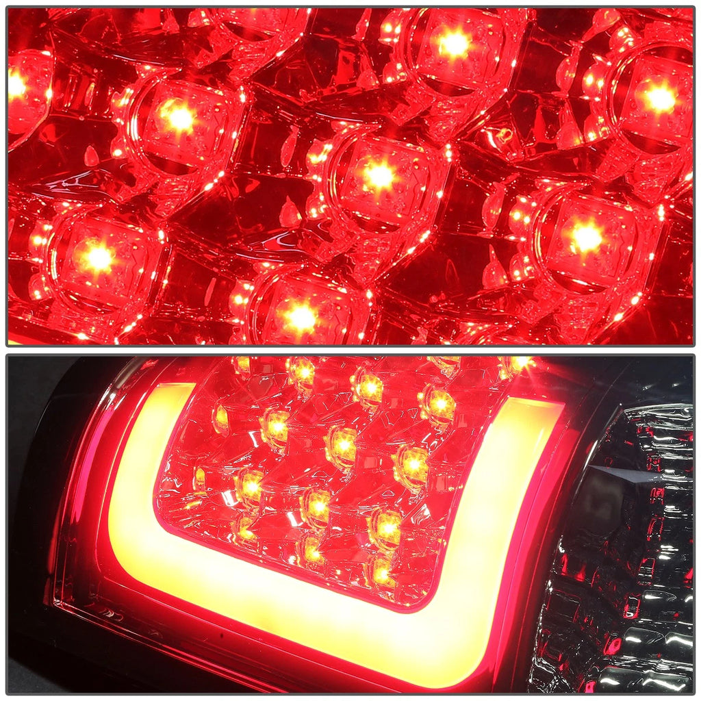 Red LED C-Tube Bar Tail Brake Light Lamps for Silverado Sierra (2003–2007)