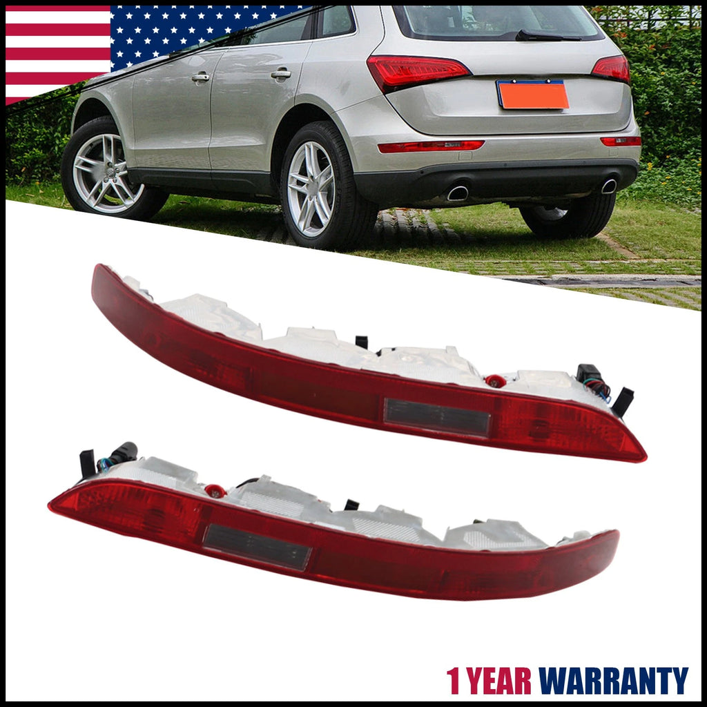 Set of 2 Rear Lower Bumper Tail Light Reverse Stop Lamps for Audi Q5 (2009–2016)
