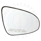 Chrome Convex Glass Mirror for Toyota Camry (2012–2017)
