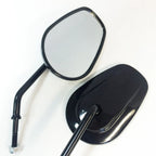 Black Rearview Mirrors for Harley Davidson FLSTC FXDB DYNA FXDF FLSTF (8mm)