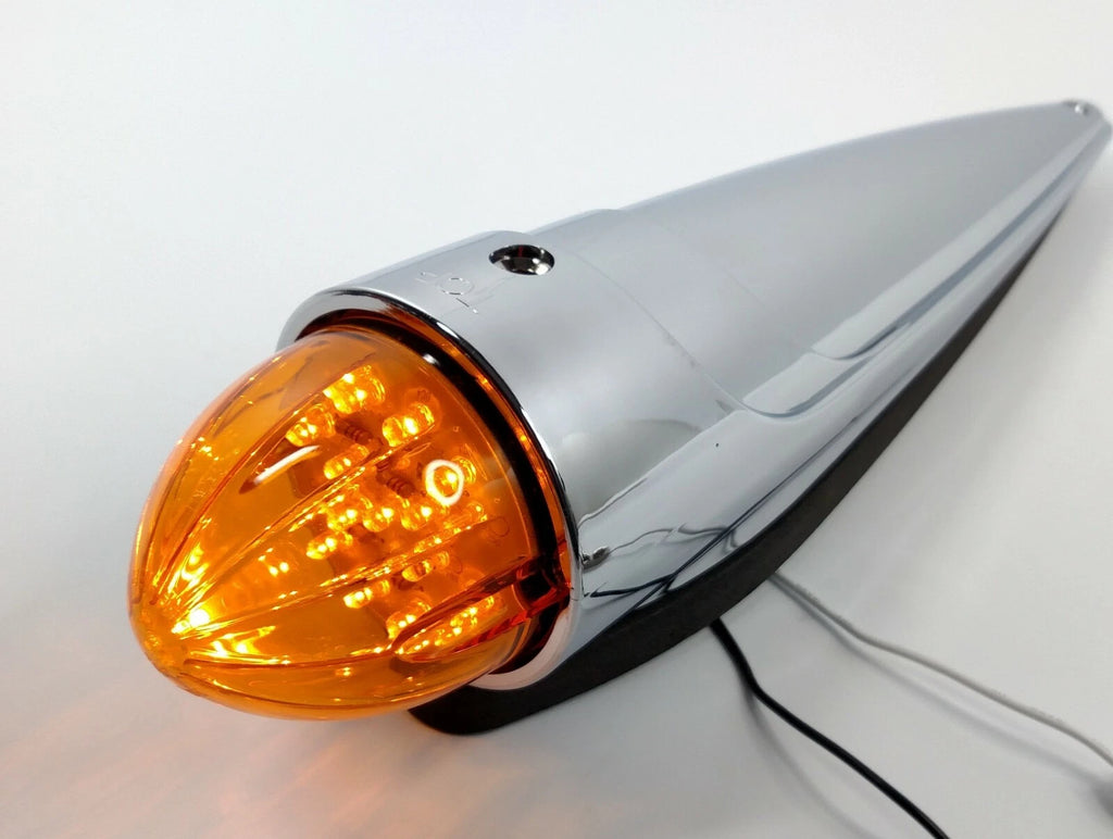 (5) Chrome Amber LED Cab Lights Replacement for Chevrolet C10 (1967–1972)