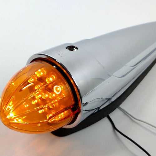 (5) Chrome Amber LED Cab Lights Replacement for Chevrolet C10 (1967–1972)