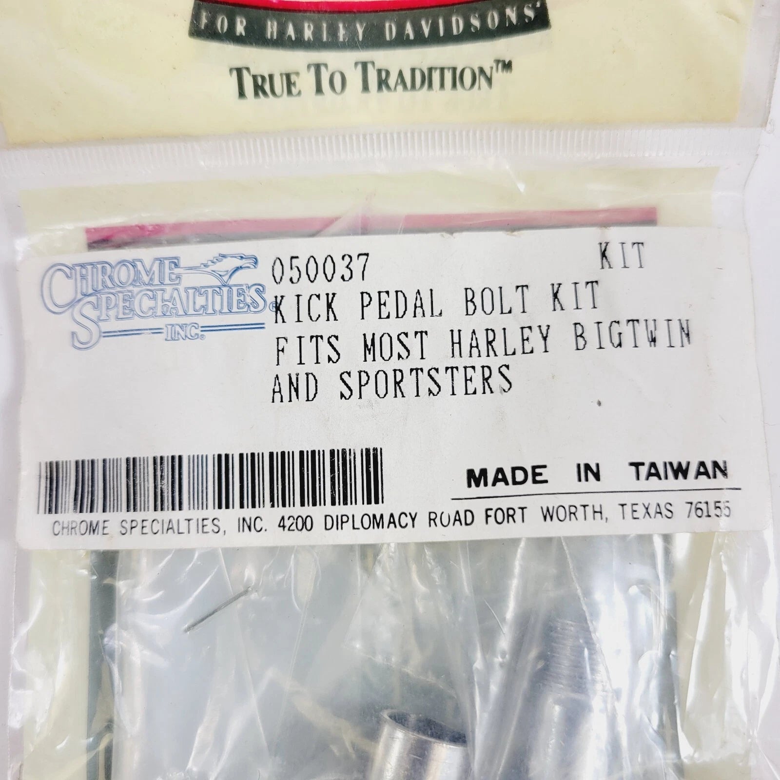 Kick Pedal Bolt Kit for Harley Davidson Big Twin Sportsters (Fits 2000–2023)