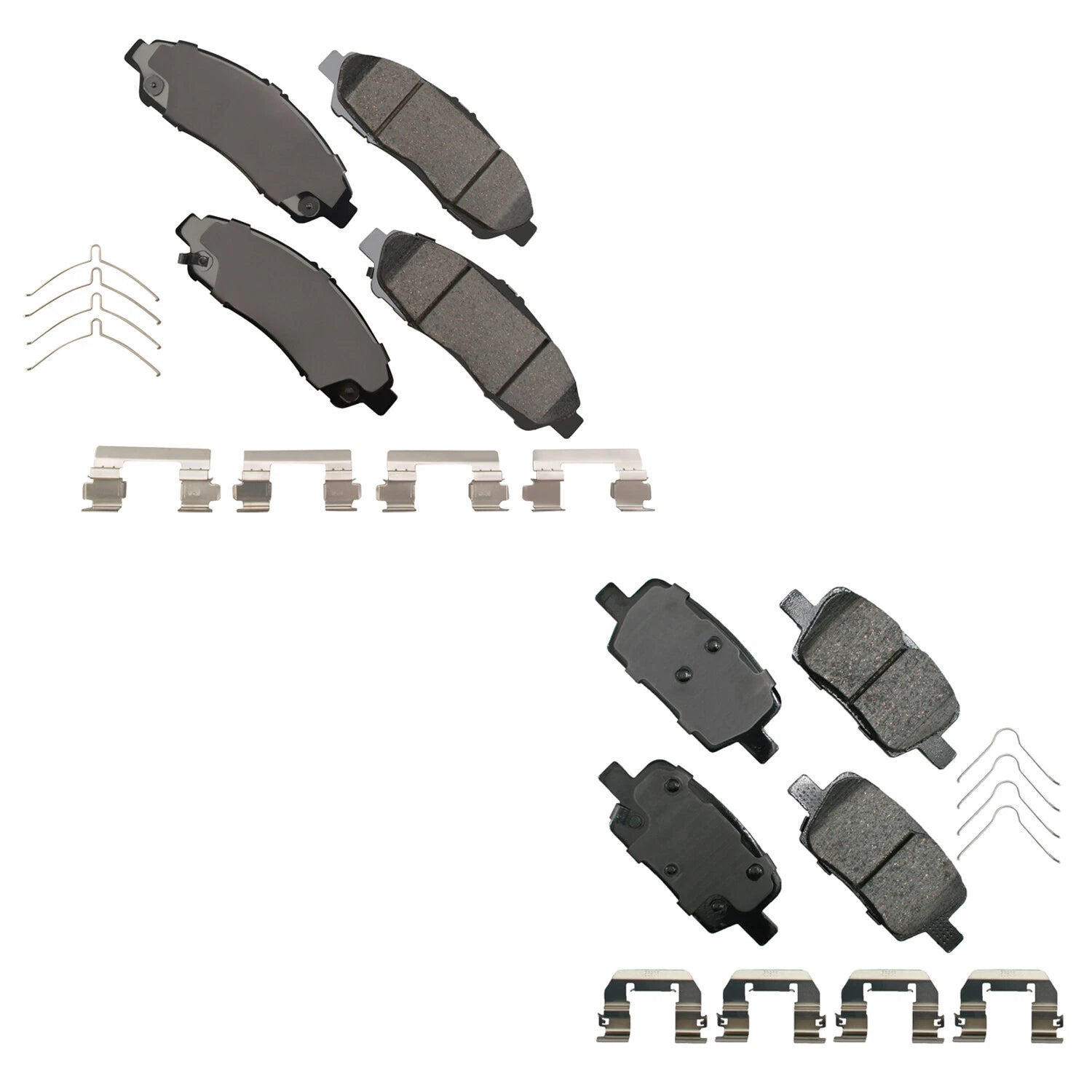Akebono ProACT Front & Rear Ceramic Disc Brake Pad Kit for Blazer Enclave Traverse (2005–2023)