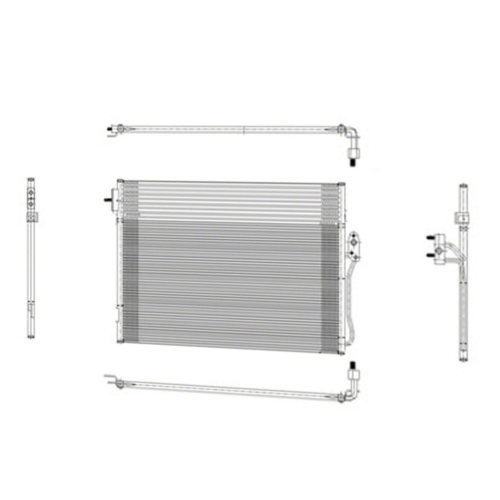 Replacement A/C Condenser with TOC Repair Part for Dodge Journey (2009–2010)