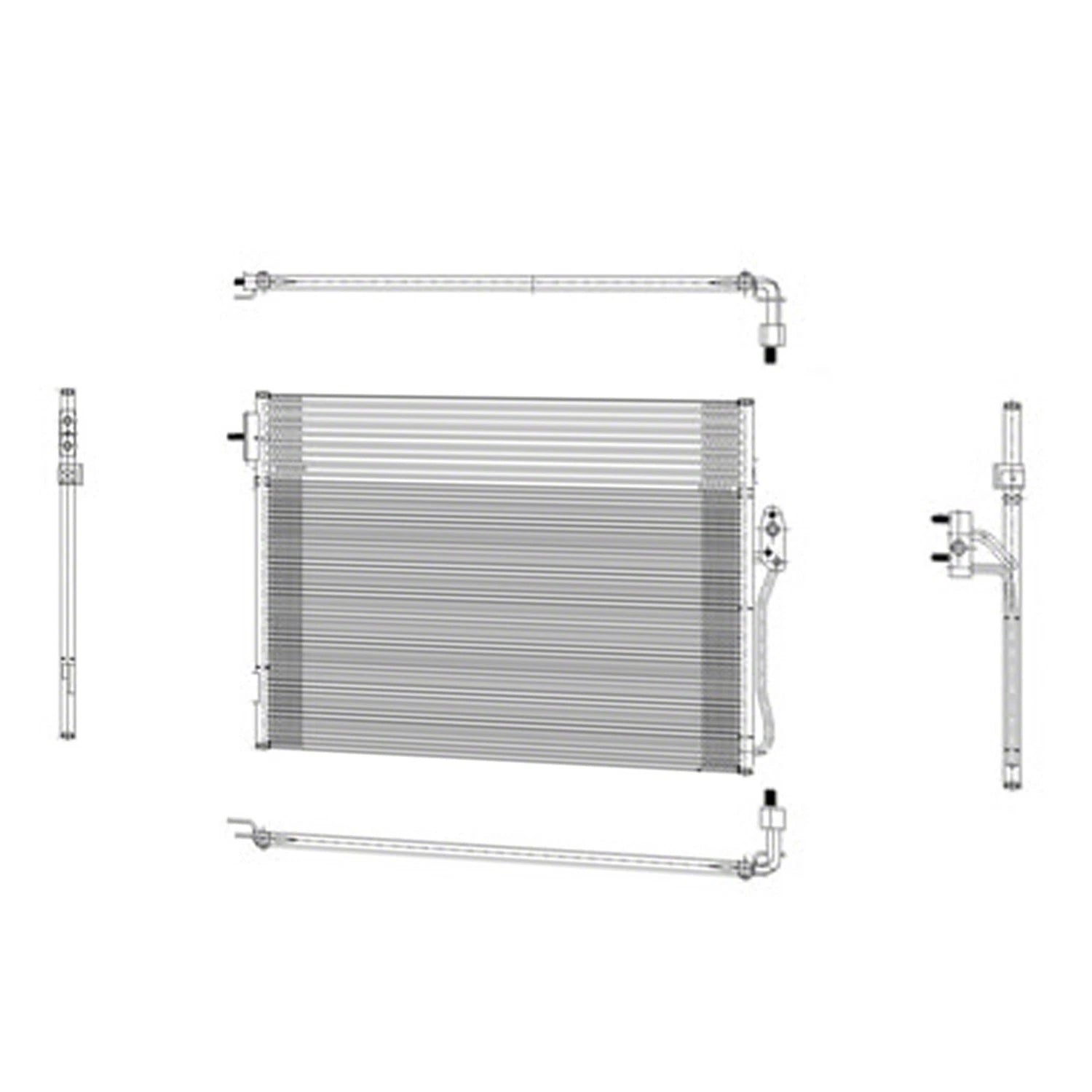 Replacement A/C Condenser with TOC Repair Part for Dodge Journey (2009–2010)