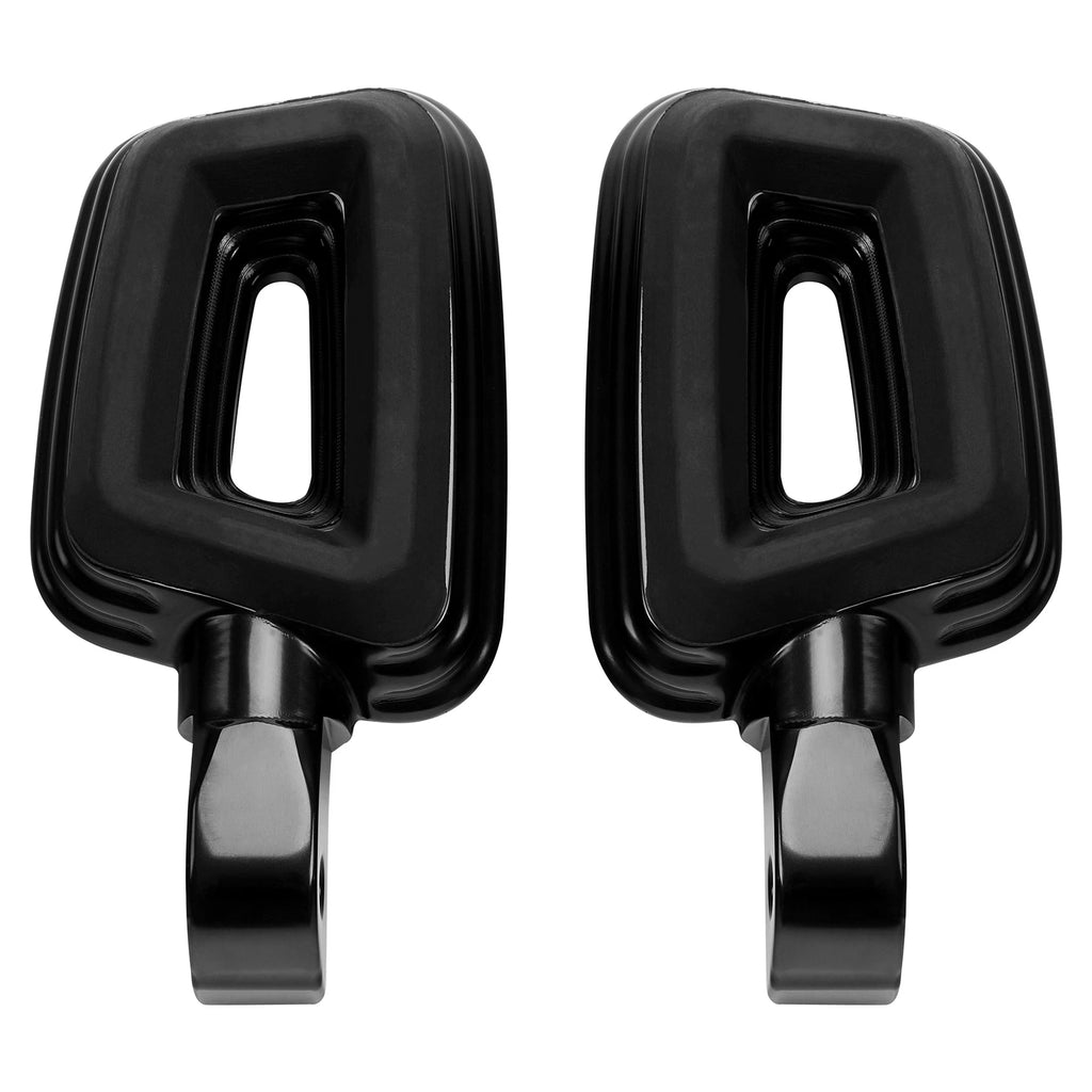 Black Passenger Foot Pegs for Harley Street Bob Low Rider (2018–2025)