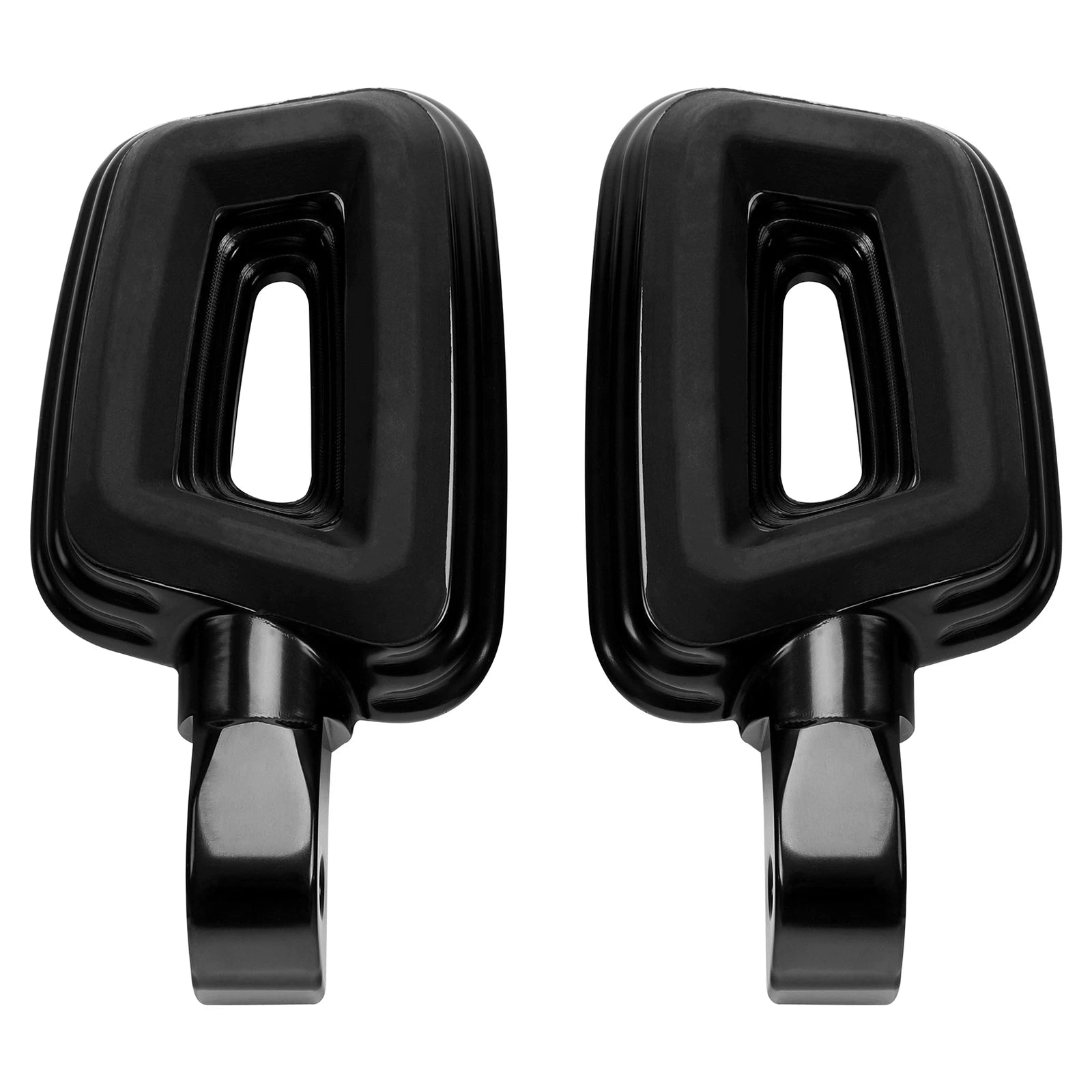 Black Passenger Foot Pegs for Harley Street Bob Low Rider (2018–2025)