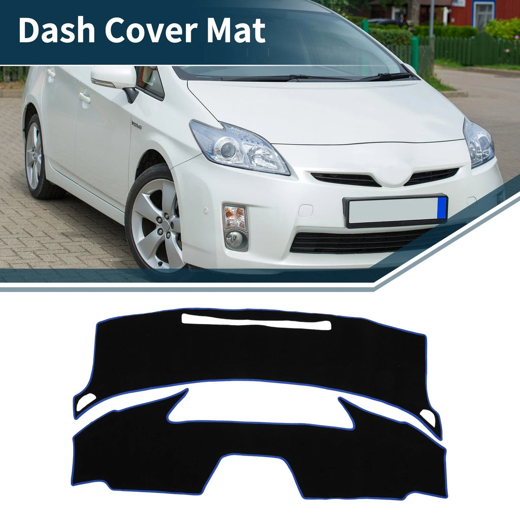 Dashboard Cover Mat for Toyota Prius ZVW55 (2016–2023) Black Blue