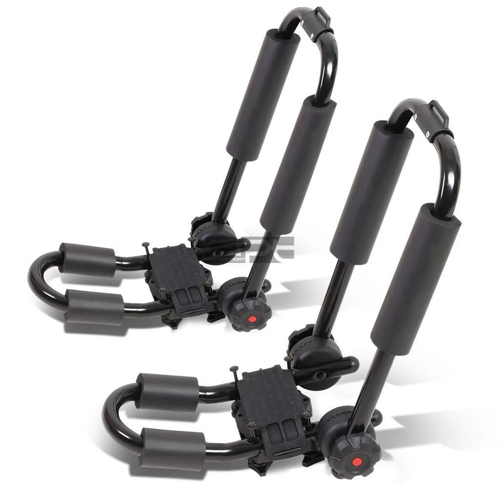 Adjustable Fold-Up Mild Steel J-Bar Roof Rack Carrier for Kayak/Boat/Canoe