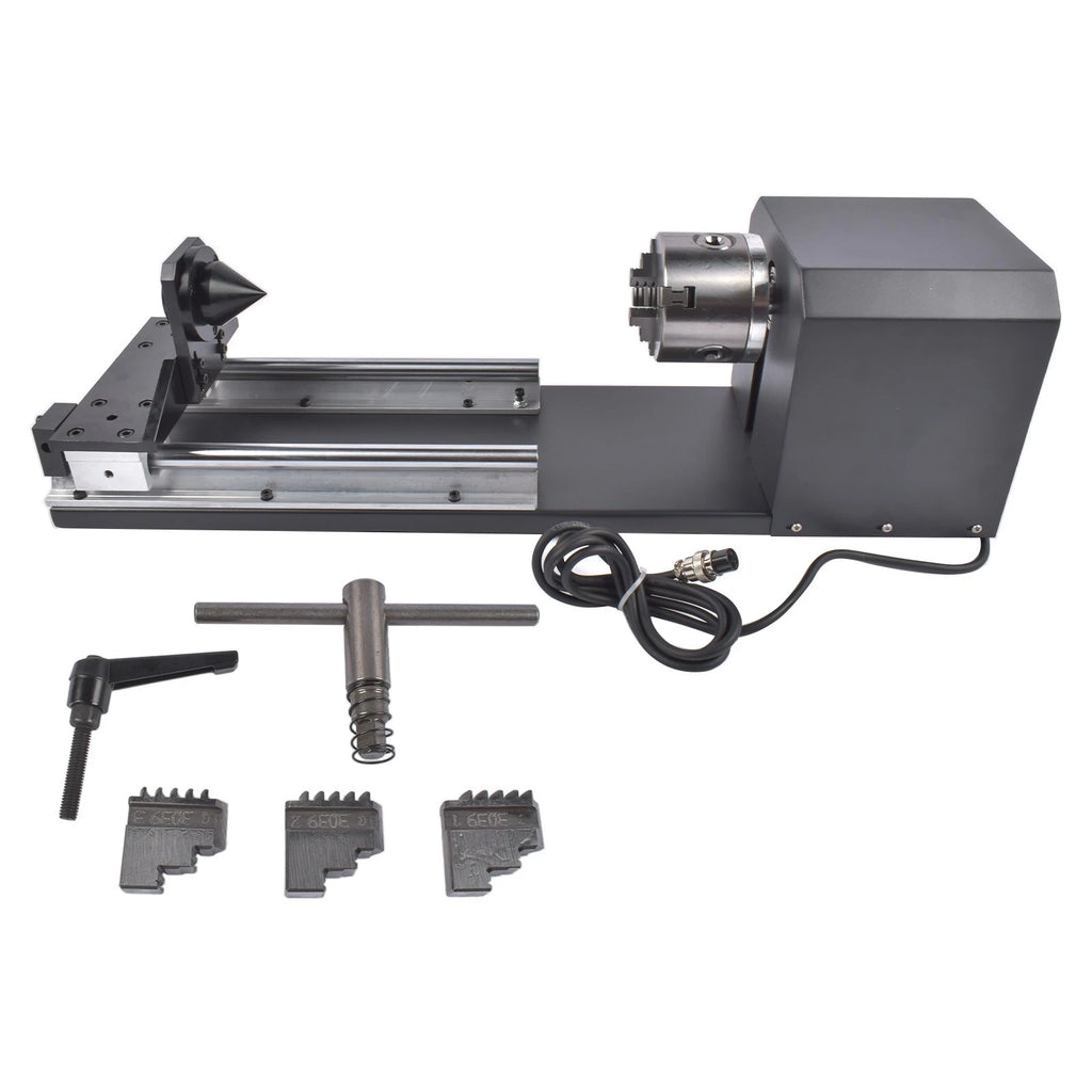 Rotary Axis with 3-Jaw Chuck for CO2 Engraver (50W-130W)