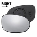Right Side White Convex Mirror Glass for Ford Ka (2008–2017)