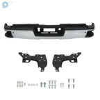 Chrome Rear Bumper for Silverado Sierra 2500 3500 (2015-2019)