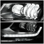Chrome Amber LED Driver Left Side Headlight for Chevy Equinox (2018–2021)