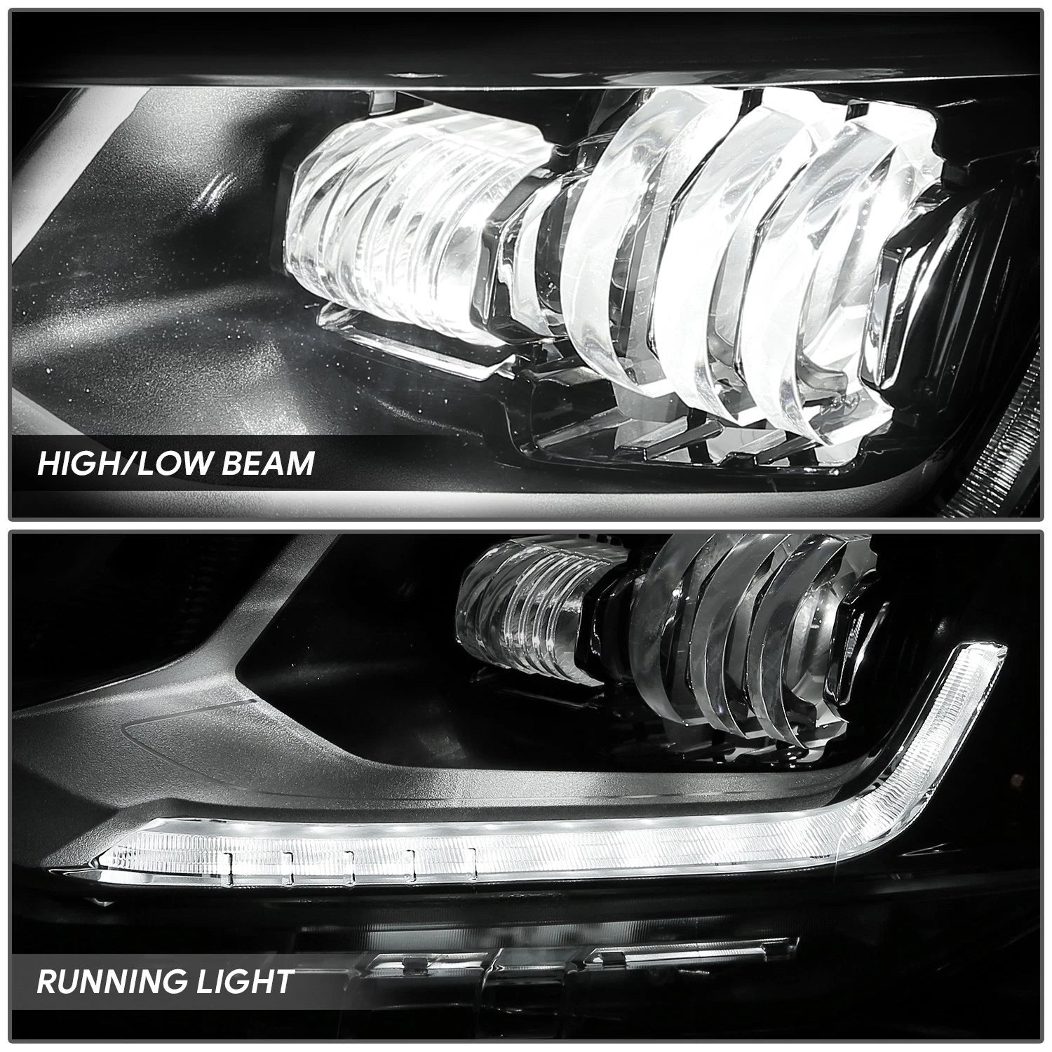 Chrome Amber LED Driver Left Side Headlight for Chevy Equinox (2018–2021)