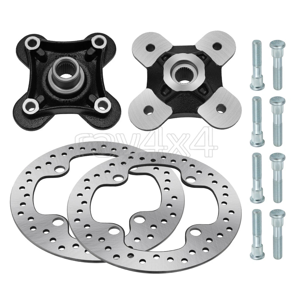 Set of 2 Wheel Hubs & Rotors for Polaris RZR XP 1000, RZR XP 4 1000