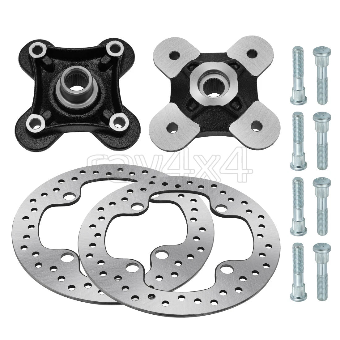 Set of 2 Wheel Hubs & Rotors for Polaris RZR XP 1000, RZR XP 4 1000