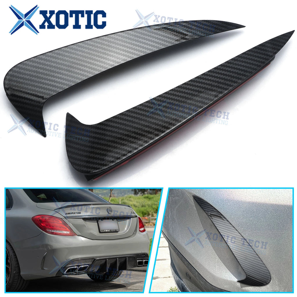 Carbon Fiber Rear Vent Spoiler Canard for Mercedes C-Class Coupe (2015–2021)